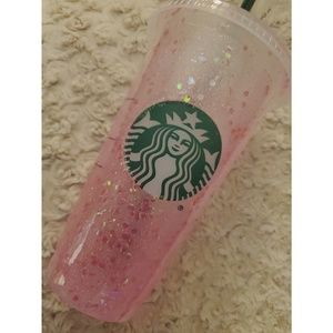 Pink Glitter Starbucks Tumbler
